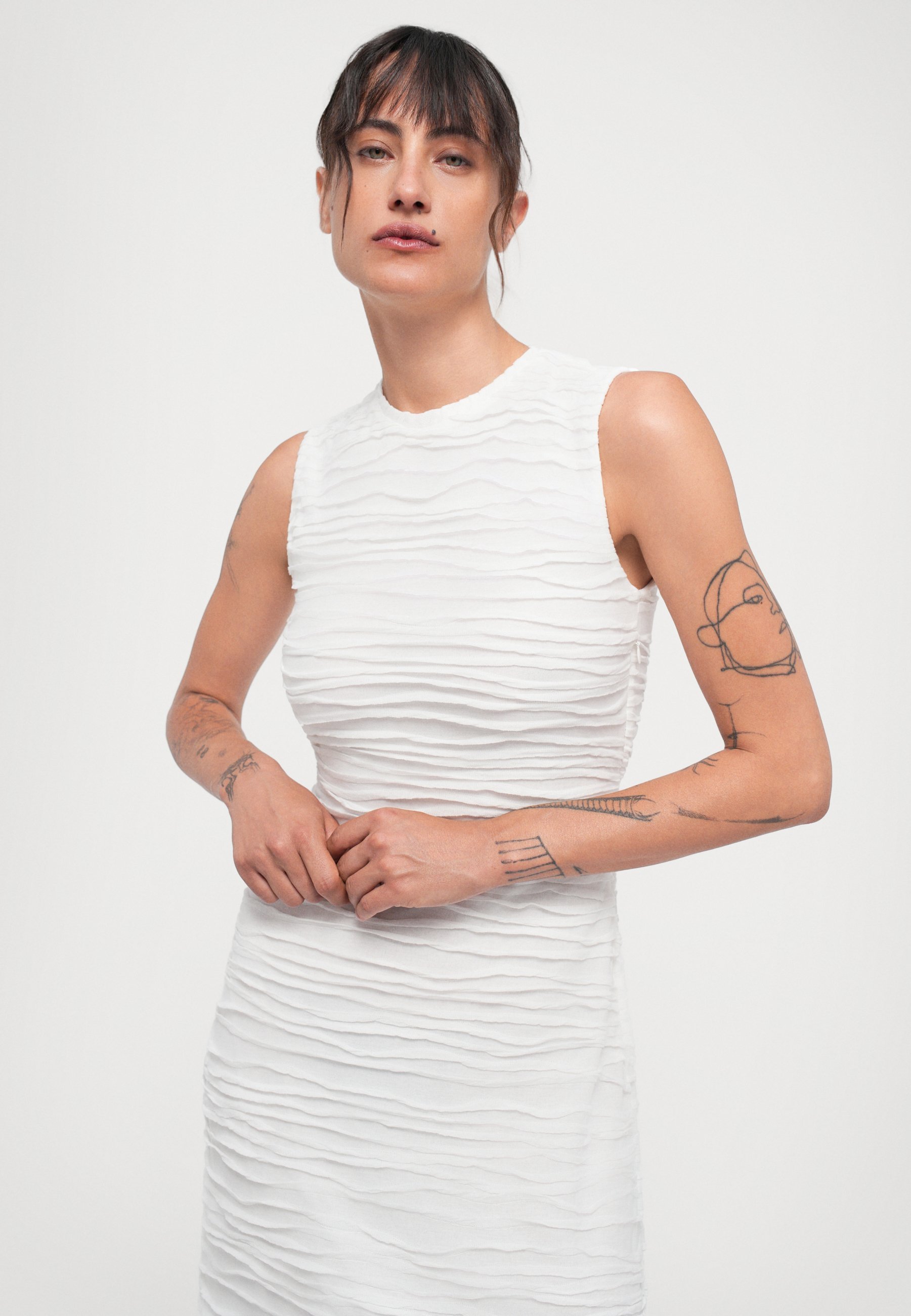 Proenza Schouler White Label LAURA DRESS - Rochie jersey - white