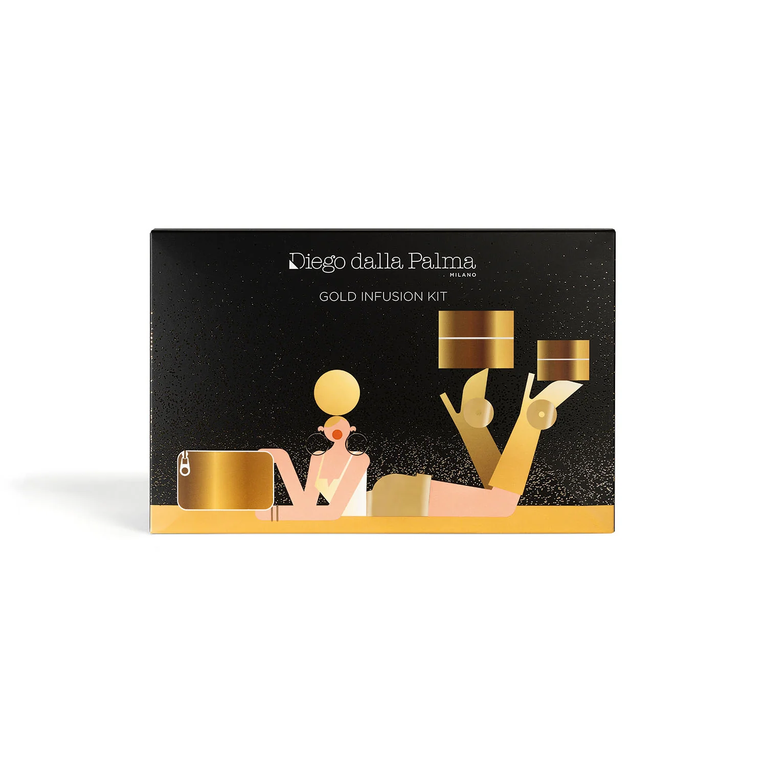 Gold Infusion KIT Gold Infusion - Cofanetto Antirughe, Crema viso giorno antirughe, Contorno occhi idratante