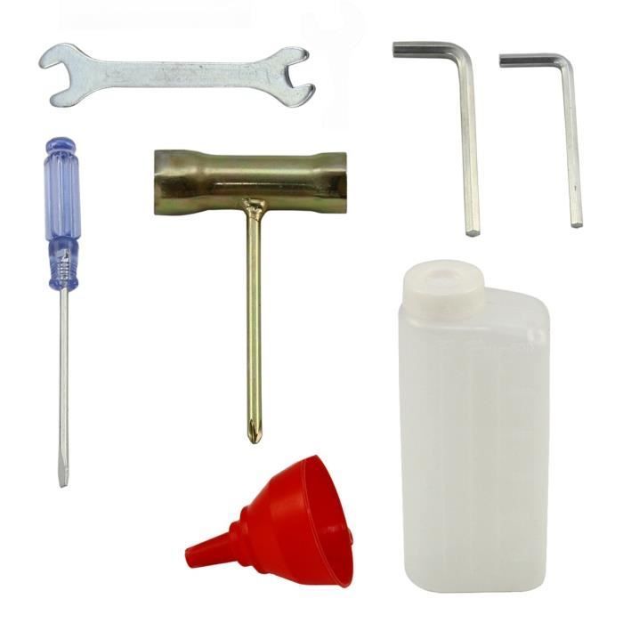 Outils Multifonctions 5en1 à Essence Moteur 52cc 1.2L - Coupe-Herbe Taille-Haie - Rouge