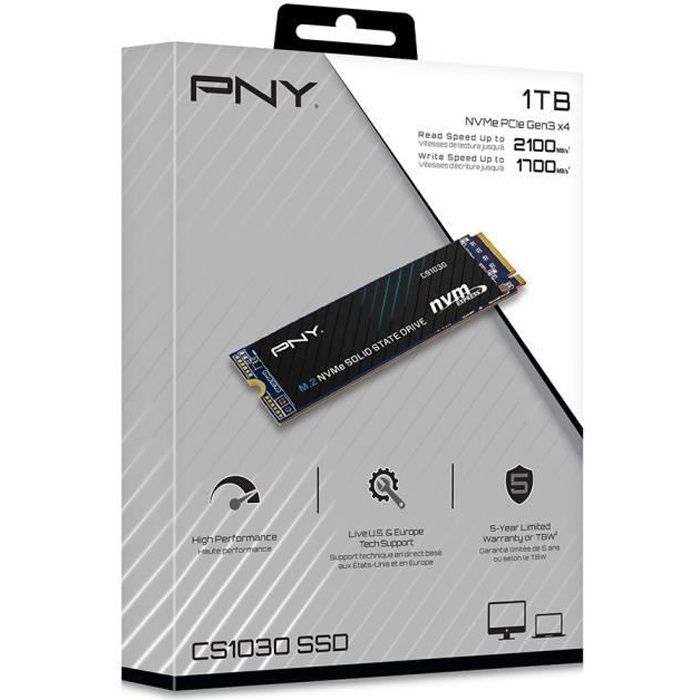 PNY CS1030 1 TB M.2 NVMe PCIe Gen3