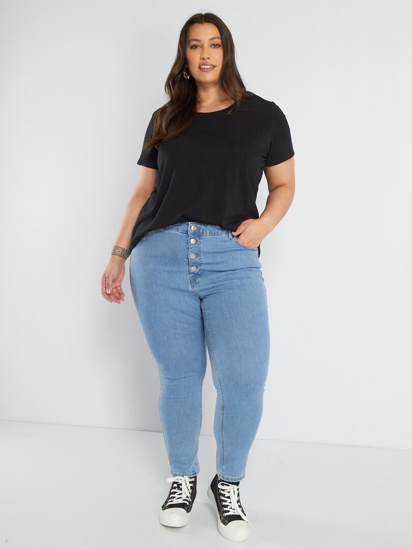 Effen T-shirt - Zwart