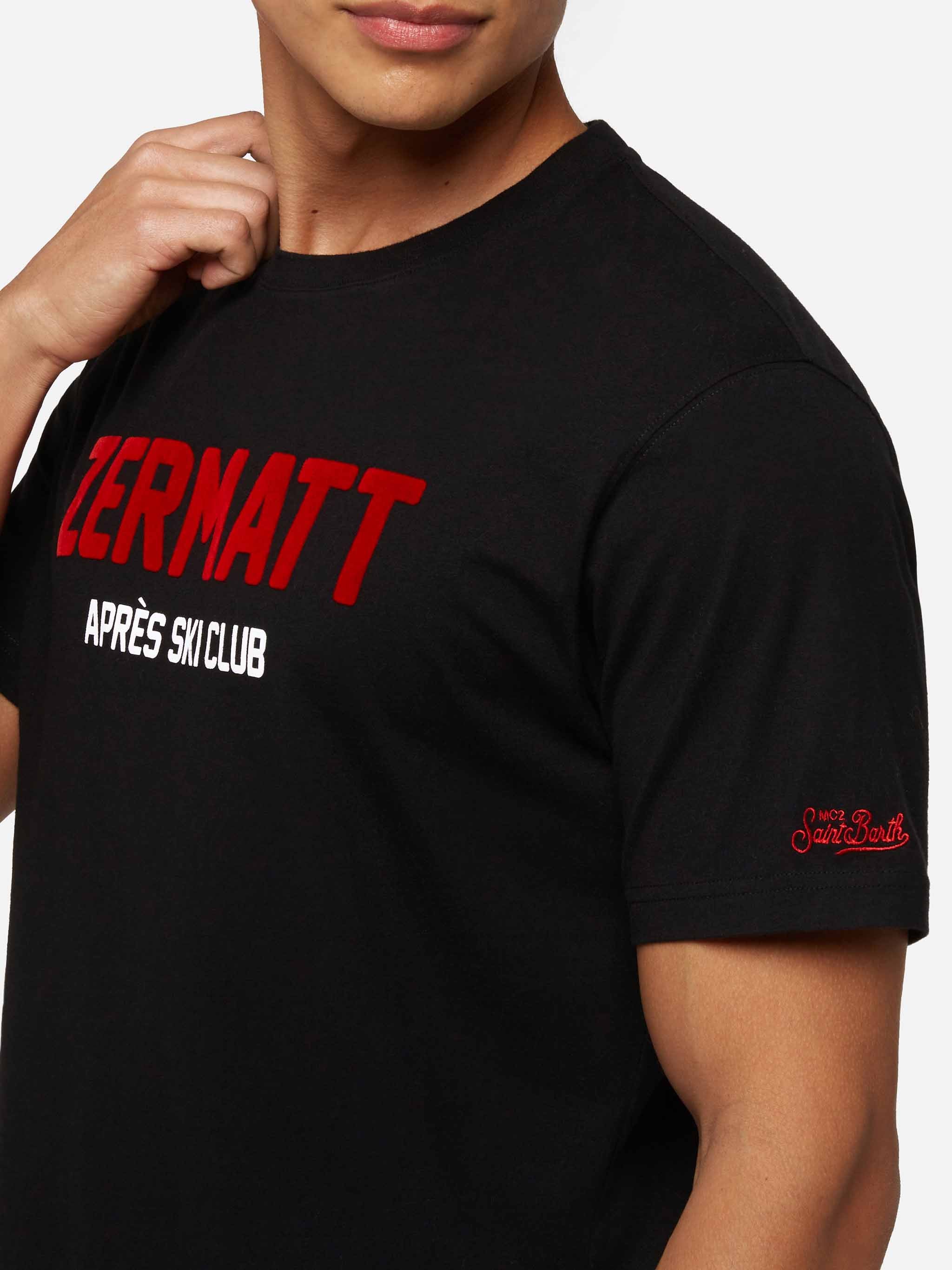 Arnott winter katoenen T-shirt met Zermatt après-ski print
