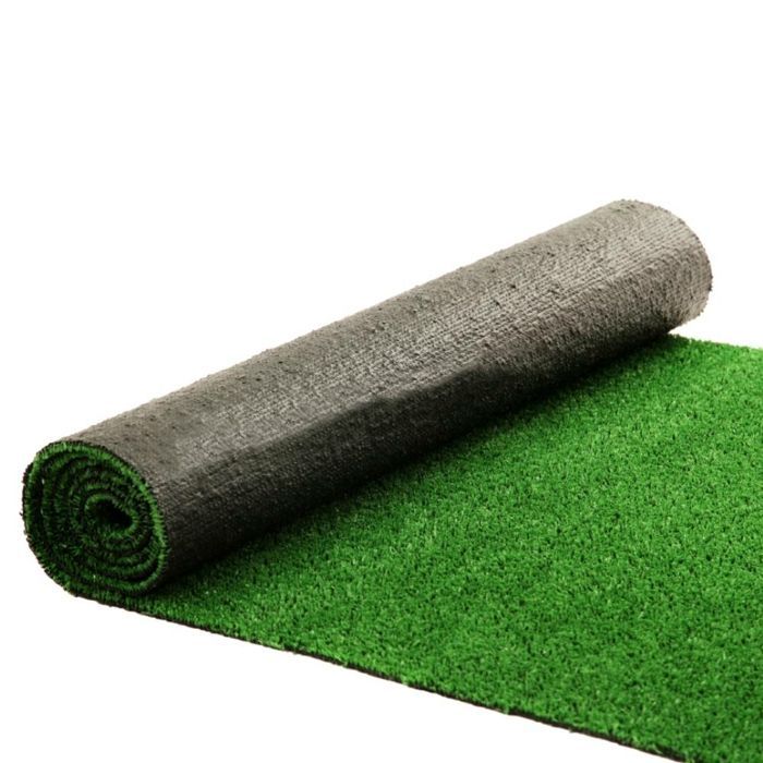Gazon artificiel Synthétique en Rouleau -1 M x 4 M - Haute densité - 4M ² - TERRE JARDIN - Hauteur des fibres 1 cm - 2200 Dtex