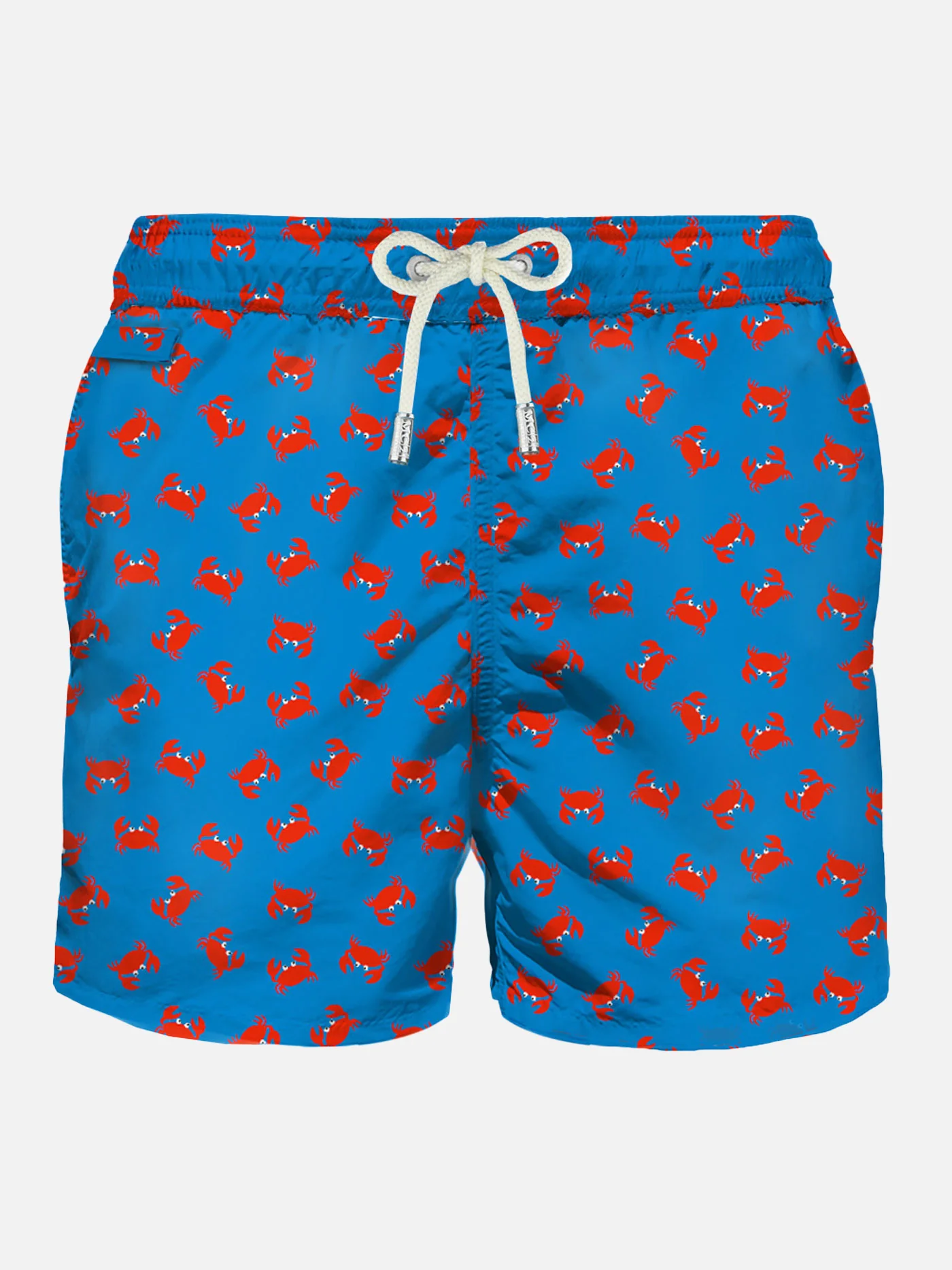 Herrenbadehose aus leichtem Stoff mit Krabbenmuster