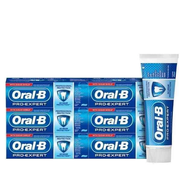 Confezione da 6 mesi di dentifricio Oral-B Pro Expert – Protezione professionale 75 ml