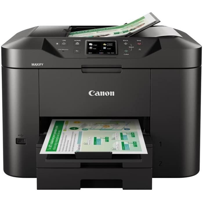 Canon Maxify MB2750 Multifunction Printer - Inkjet and Laser - 24 ipm - Wi-Fi - Black