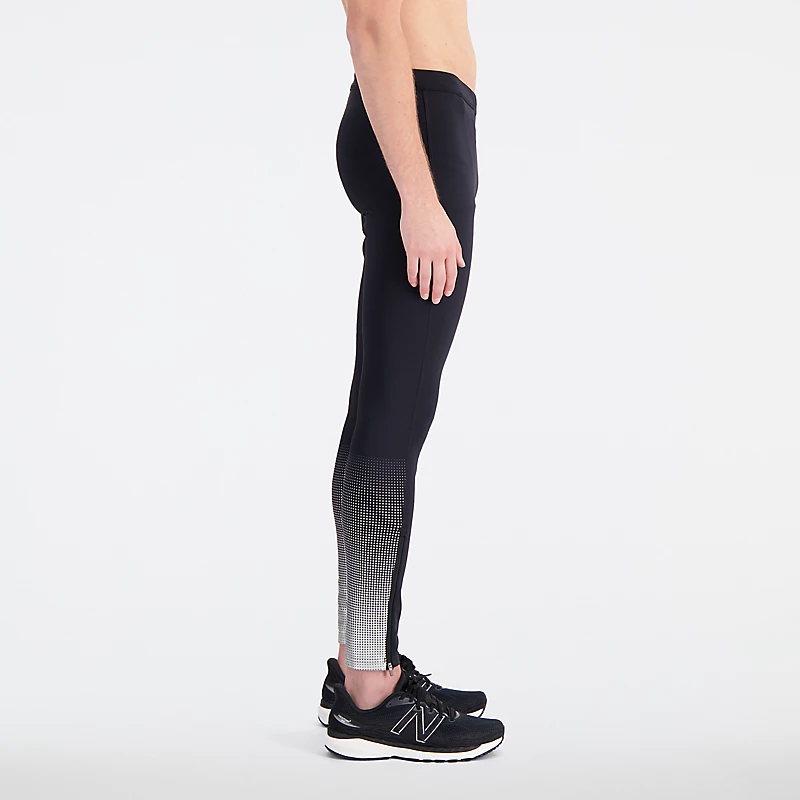 Miesten heijastavat Accelerate-tightit - Mustat metalliset
