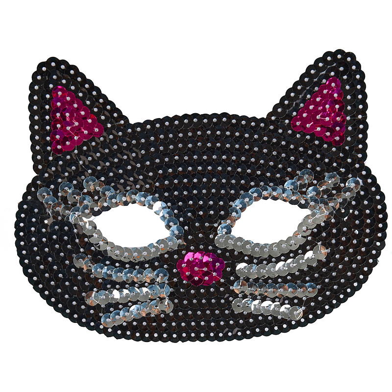 Time 2 Change Halvmaske med paljetter Halloween