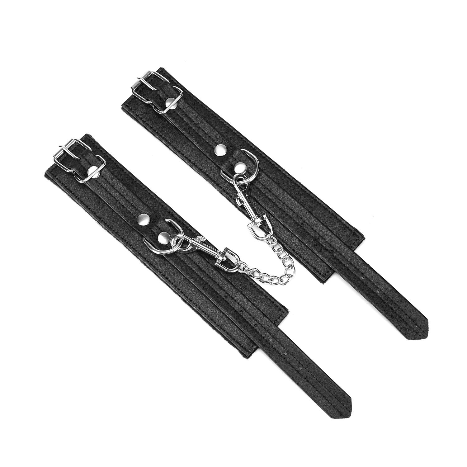 Liebe Seele Black Bond Leather Wrist Cuffs