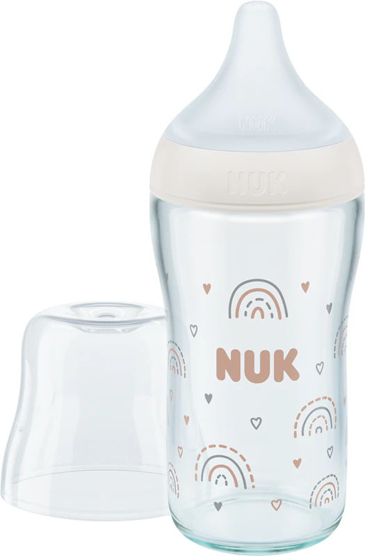 Mamadeira de vidro NUK Perfect Match com controle de temperatura