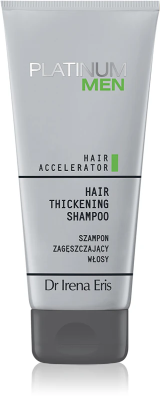 shampoo Dr. Irena Eris Platinum Men Hair Accelerator aumenta a densidade capilar.