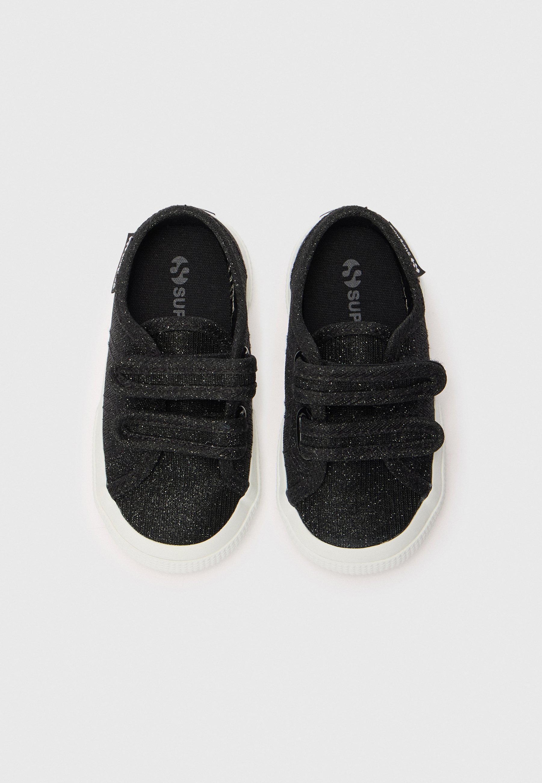 Superga KIDS LAME - Kedas - melnas
