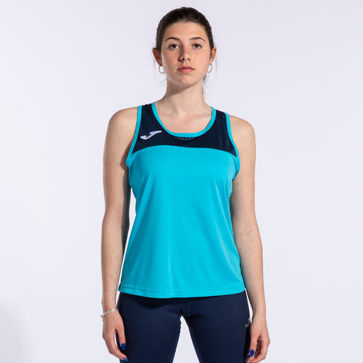  Joma Montreal Tanktop, Neon-Türkis/Marineblau
