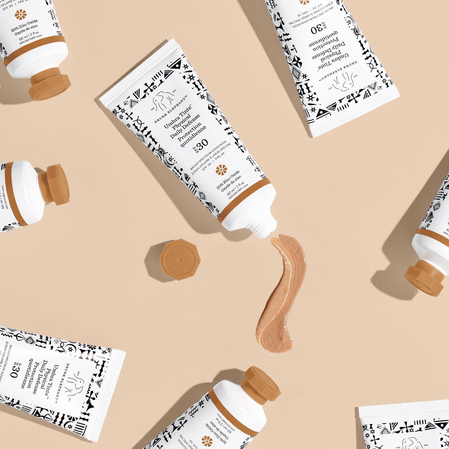 Drunk Elephant tonējošais dienas krēms Umbra Tinte™ Physical Daily Defense SPF 30 - 60 ml