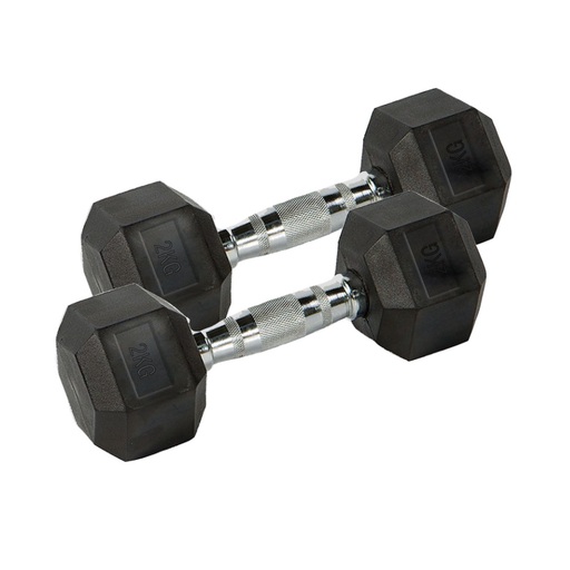 Deluxe Fitness Hexagonal Dumbbell 2 Kgs (Pair)