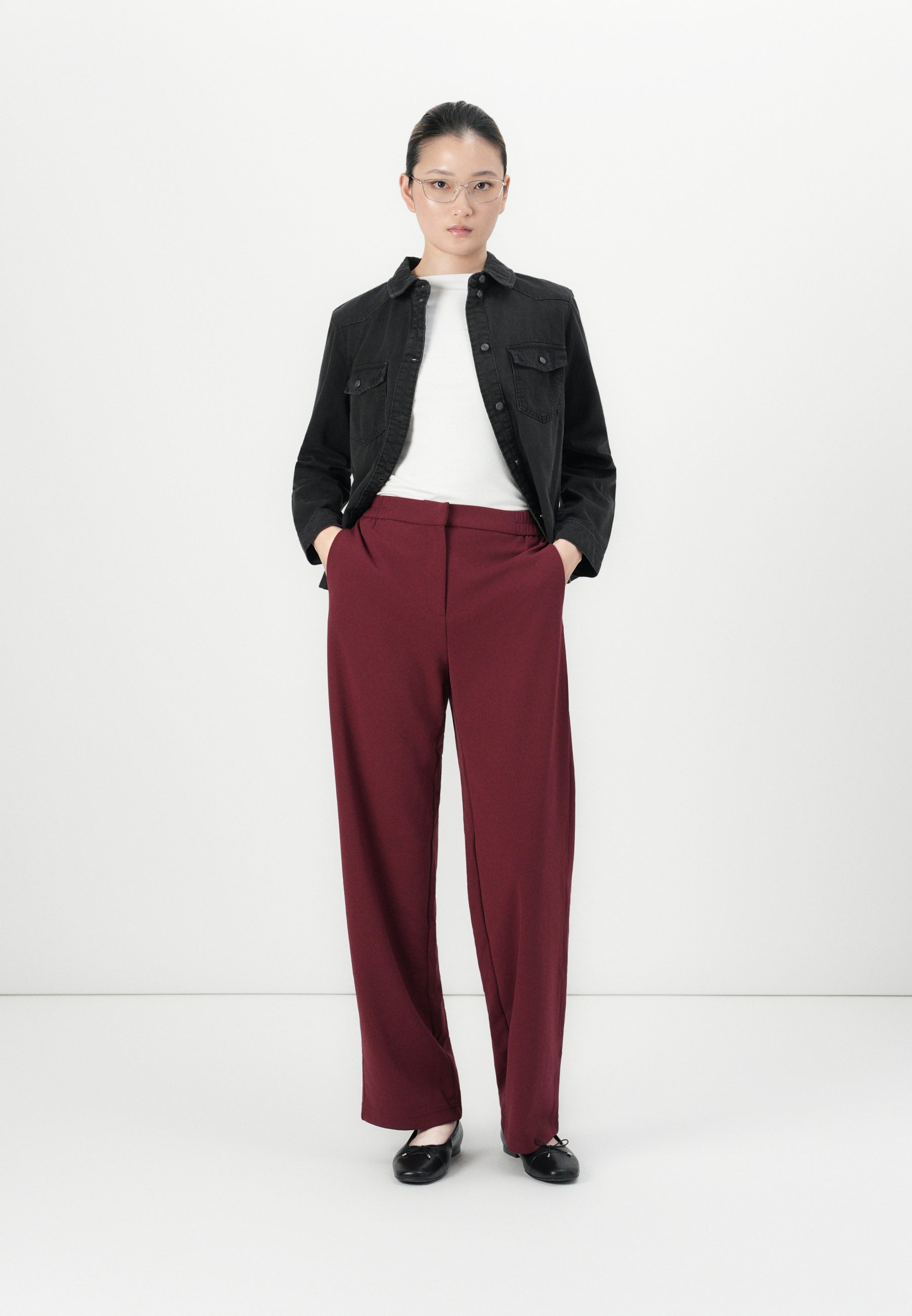 Noisy May NMNEW SIGNE - Halenka s knoflíky - black denim
