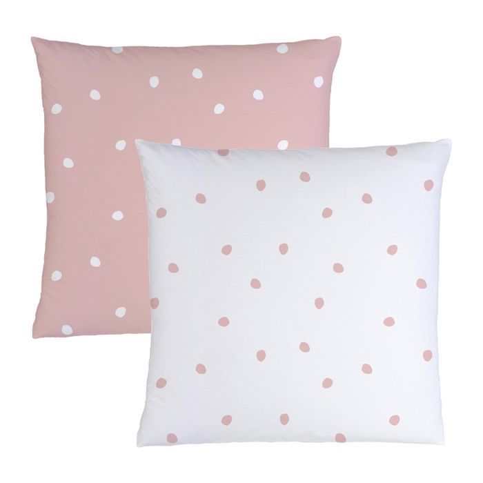 Parure de lit enfant imprimée 100% coton - MATT & ROSE - PINK SPOTS - Rose - 140x200+65x65cm
