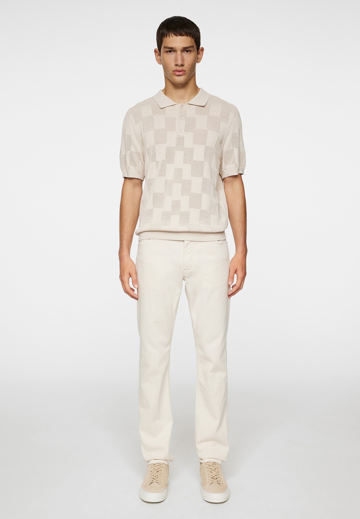 J.LINDEBERG REYMOND STACKED BRIDGE - Poloshirt - moonbeam