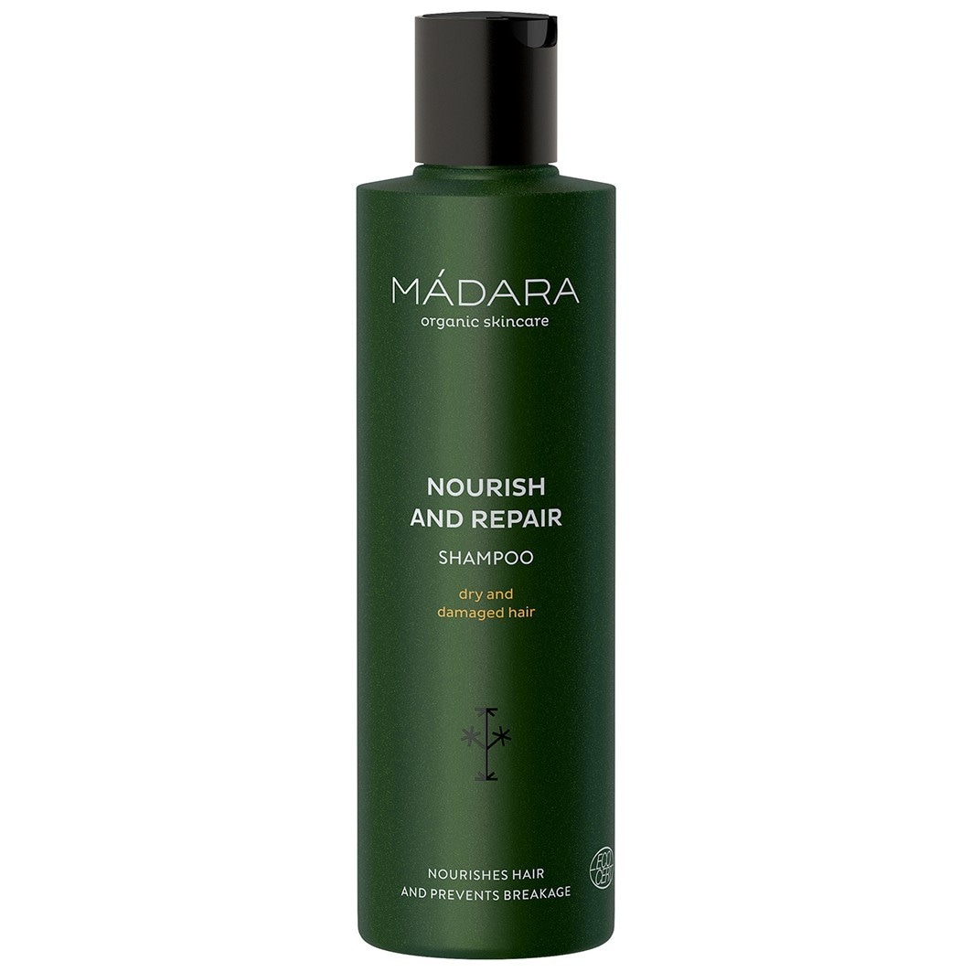 Shampoo nutriente e riparatore per capelli MÁDARA – 250 ml