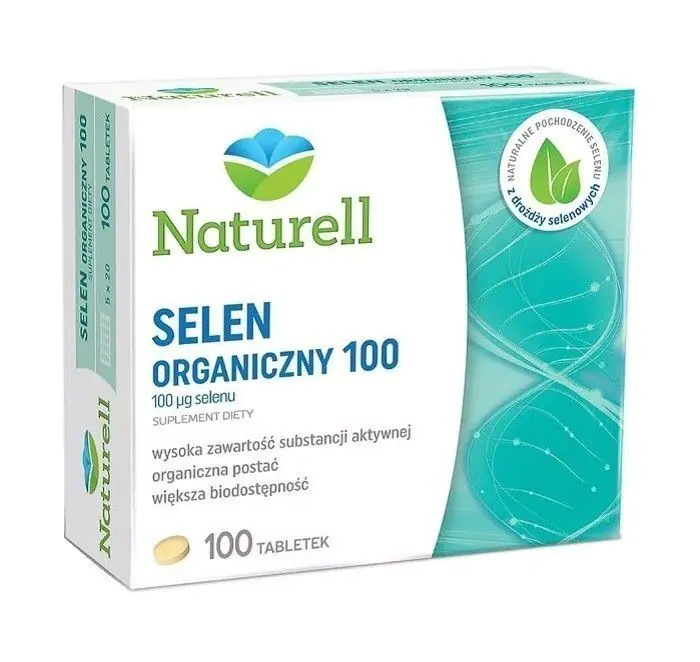 Naturell Selen Organiczny 100 mcg, Tabletki