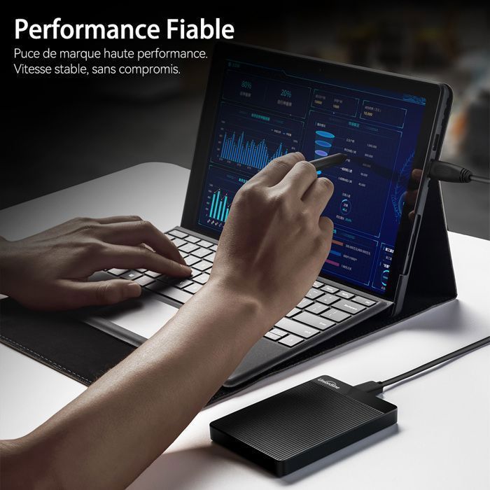 Disque Dur Externe - UNIONSINE - HD2510 - 750Go - USB 3.0 - Portable 2.5'' Noir