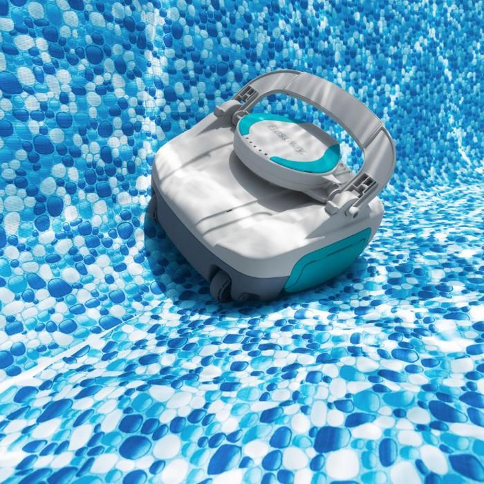 BESTWAY Bestway Robot piscine rechargeable Quartz - nettoyage fond plat - 10 m² max