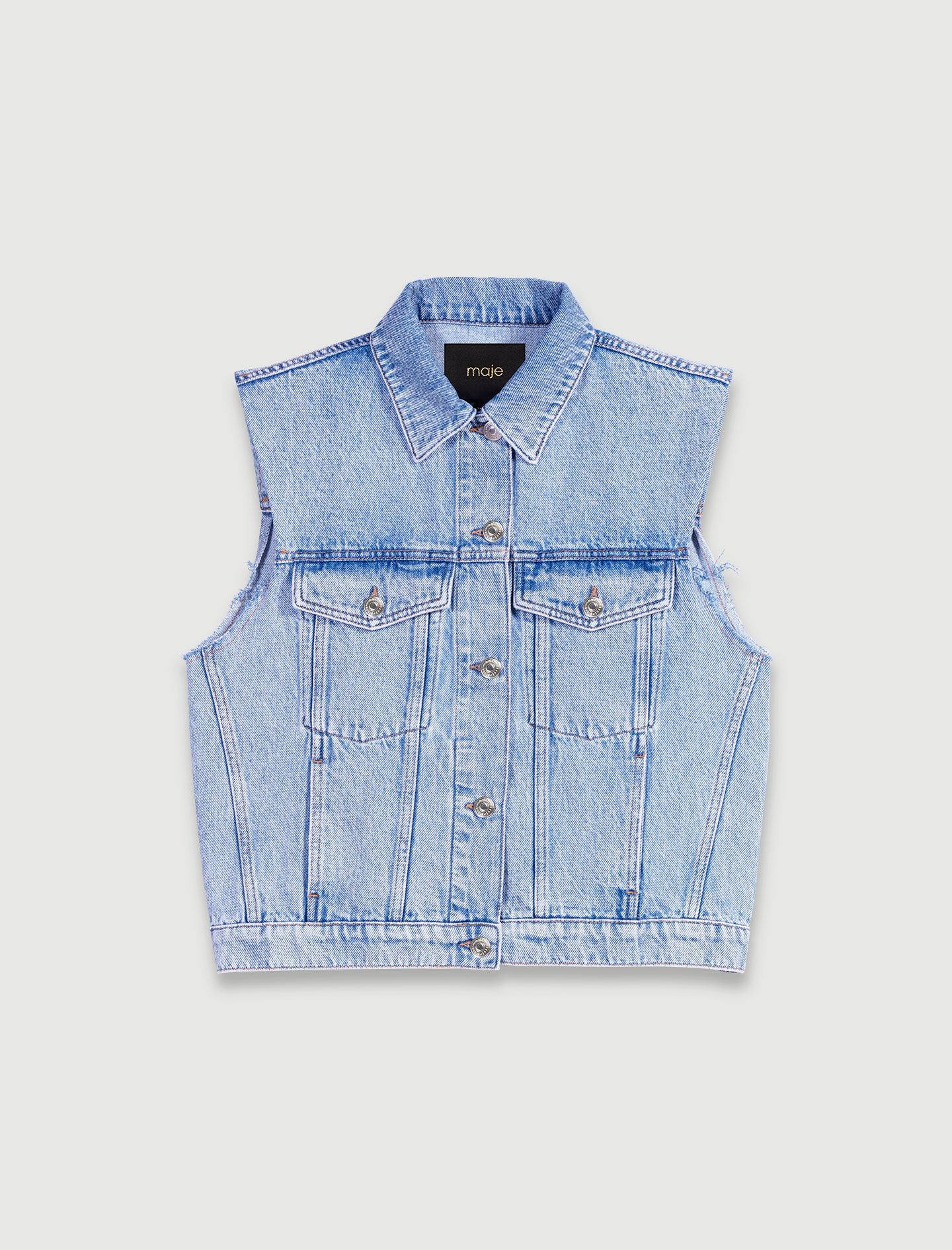 Mouwloos spijkerjack - Blauw
