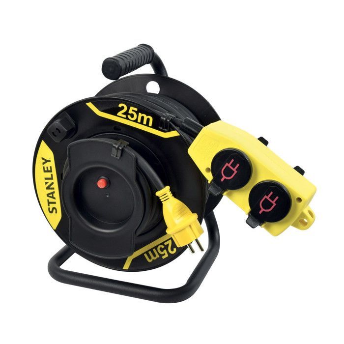 STANLEY remote electric cable reel - 25 m + 2 m