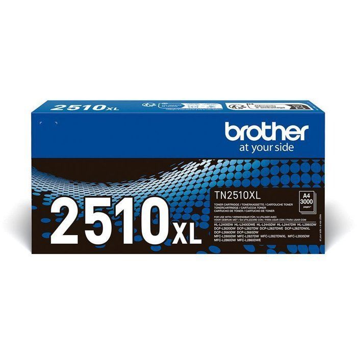 Toner noir haute capacité Brother TN2510XL - 3000 pages
