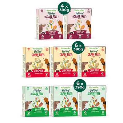 Naturediet Feel Good Adult – Getreidefreier Multipack