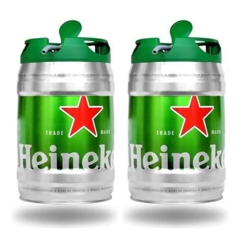 Lot de 2 fûts de 5L - Heineken Bière blonde