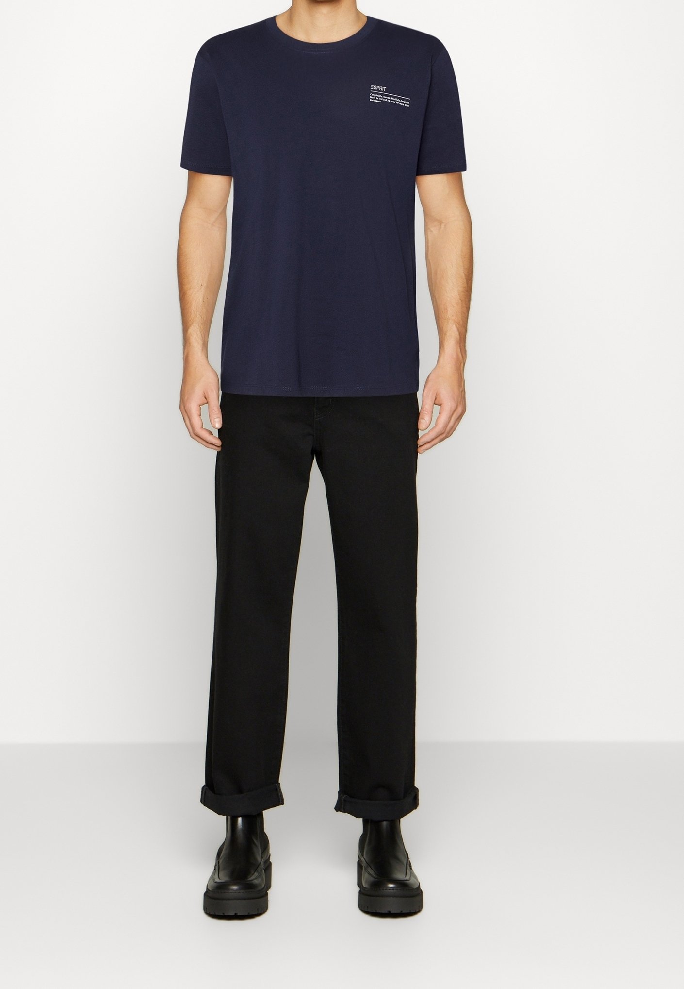 Esprit Print T-shirt - donkerblauw
