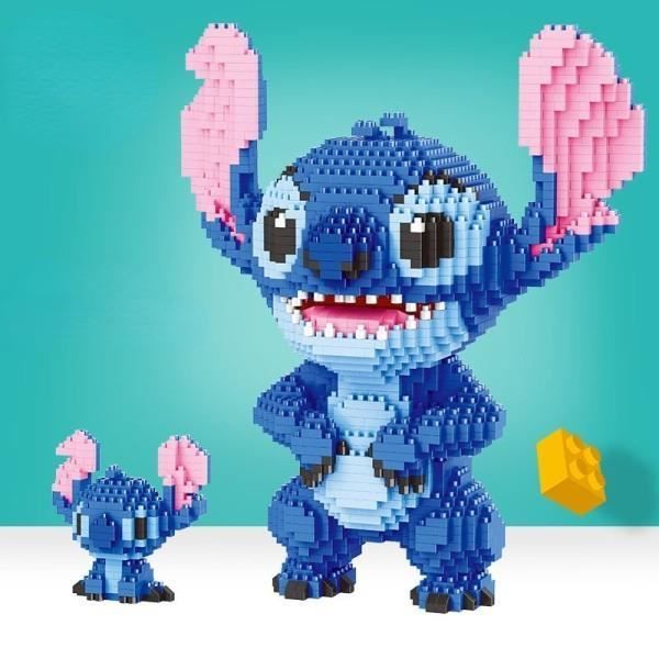 Disneys Stitch Blocs de construction miniatures DIY Modèle 3D de dessin animé mignon