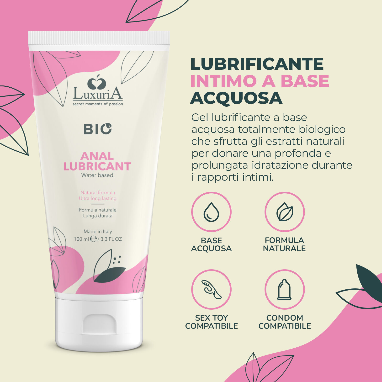 Anální lubrikant IntimateLine Luxuria BIO