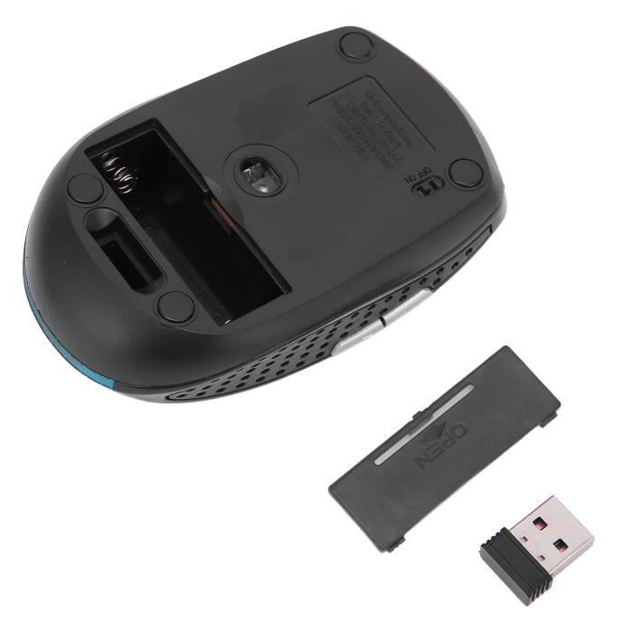 Ratón inalámbrico para portátil SURENHAP de 2,4 GHz con 3 niveles de DPI ajustables, azul