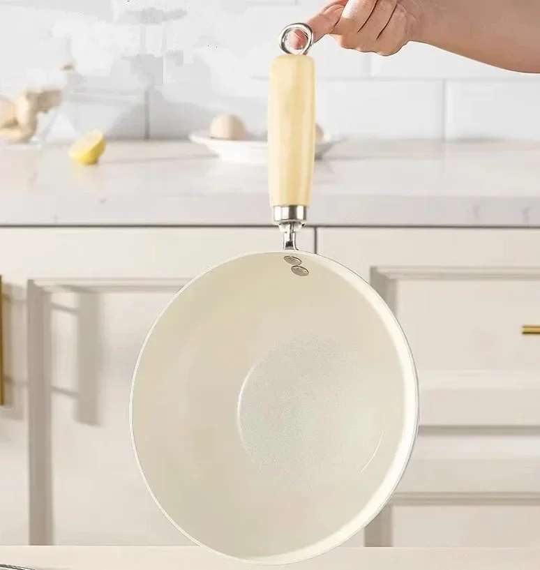 Poêle antiadhésive en céramique, poêle à frire, wok, poêle à steak, poêle à crêpes, compatible avec les plaques à induction, les cuisinières à gaz, casserole spéciale, antiadhésive