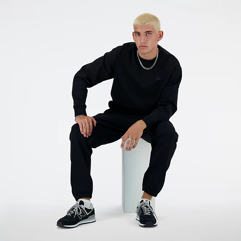 Homme Athletics Γαλλικό Terry Crew - ΜΑΥΡΟ