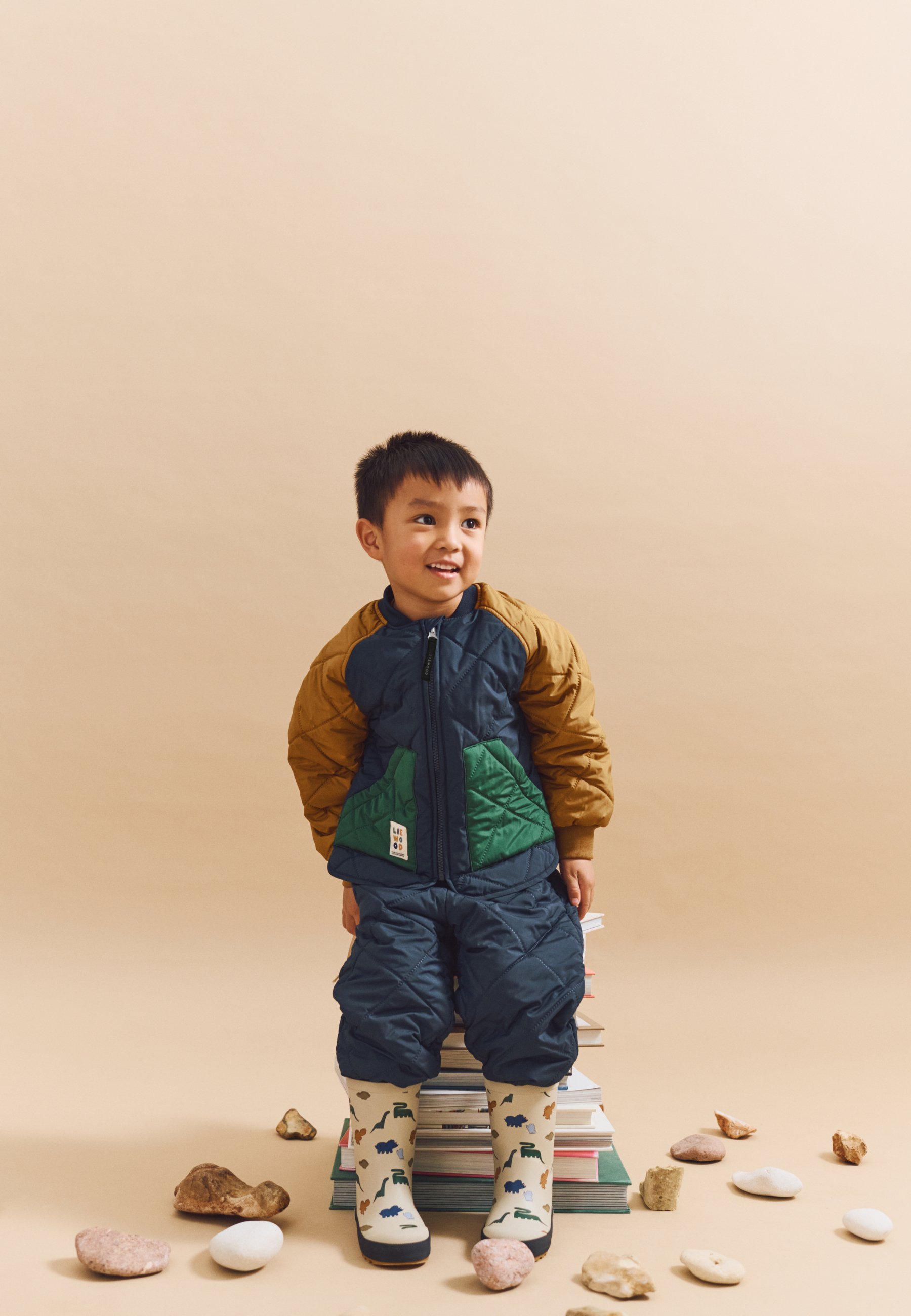 Liewood ZELLA THERMO SET UNISEX - Kurtka outdoorowa - klasyczny granat/wielokolorowy mix