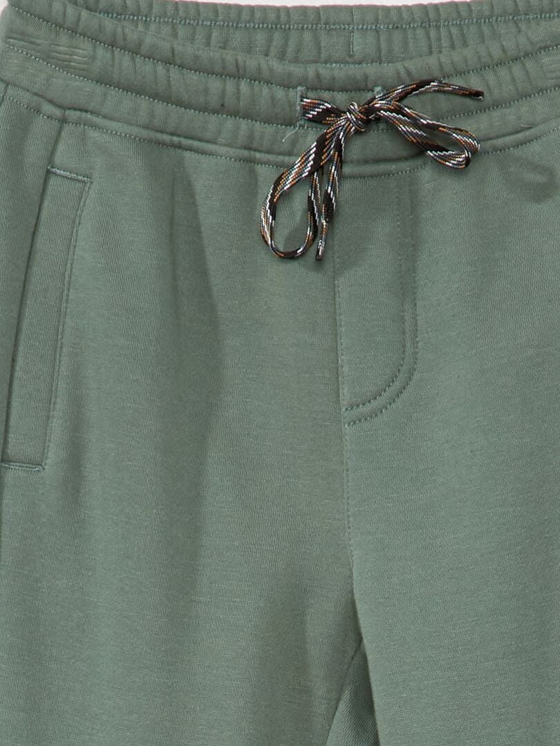 Pantalones deportivos de felpa - VERDES