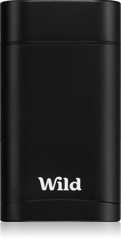 Desodorante em bastão Wild Fresh Cotton & Sea Salt para homens, com estojo preto.