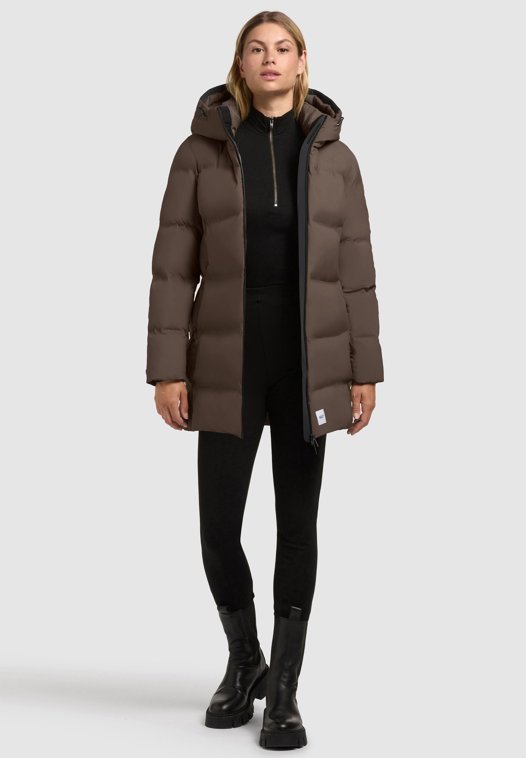 khujo TANARE3 - Cappotto invernale - verde opaco