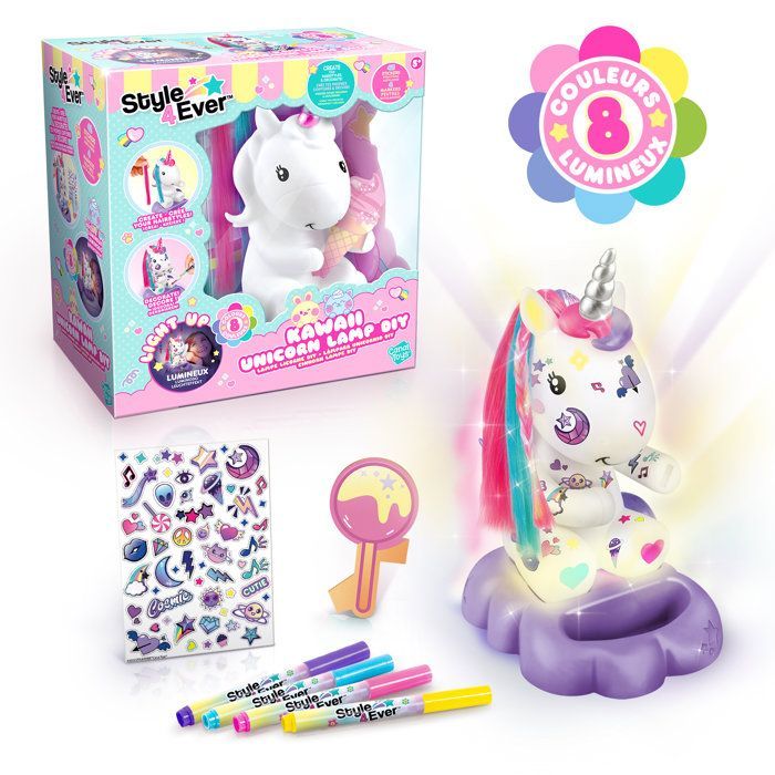 Lampe Licorne à Décorer Cosmique Edition Collector Canal Toys