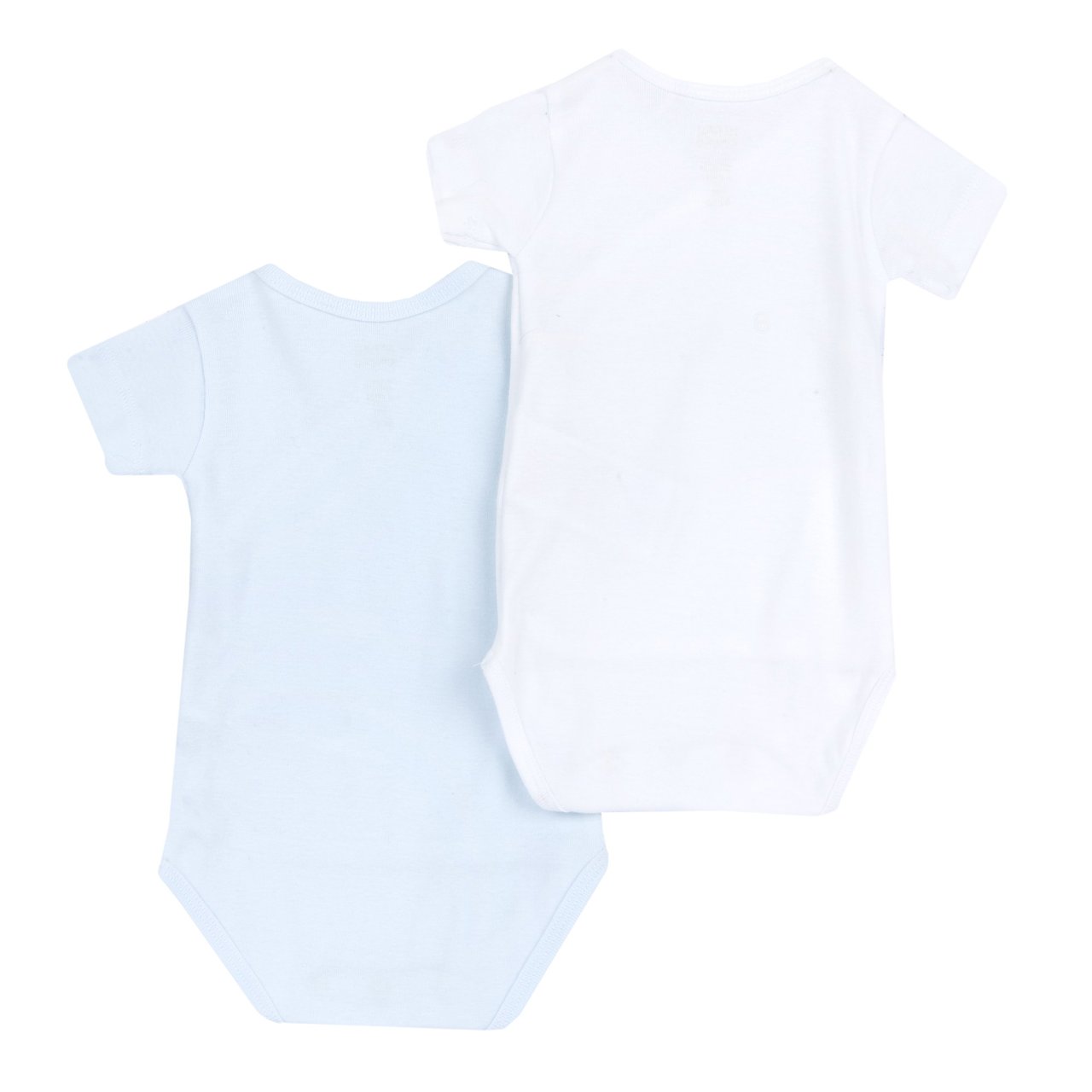 Σετ 2 μπλε κορμάκια με άνοιγμα μπροστά