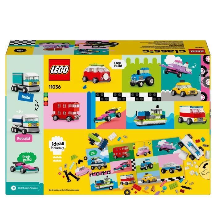 LEGO® 11036 Classic Creative Vehicles, Model Car, Police Vehicle, Truck and More