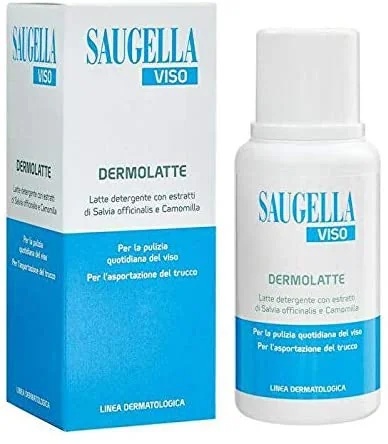SAUGELLA Saugella Viso Dermolatte reinigingsmelk 200 ml voor de gevoelige huid
