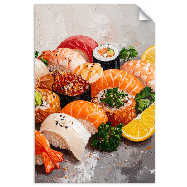 Naklejka na ścianę Feeby Kolorowe Sushi 20x30