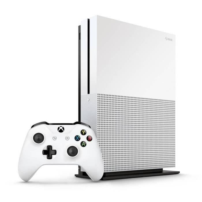 Consola Microsoft Xbox One S de 1 TB + 2 mandos, color blanco - Reacondicionada - Muy buen estado