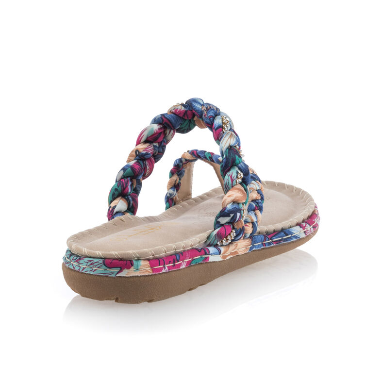 Női kék flip-flop papucsok / tanga szandálok