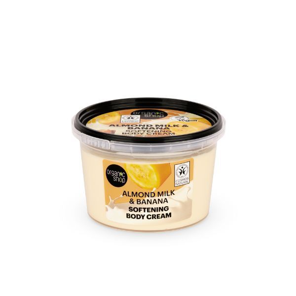 Bio-Körpercreme mit Mandelmilch und Banane, 250 ml