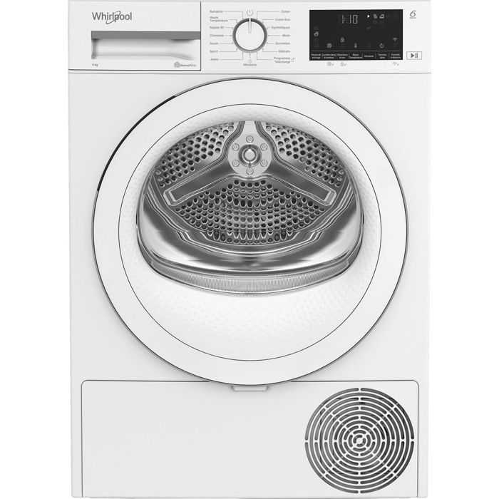 Asciugatrice a condensazione - WHIRLPOOL - 9 kg - 15 programmi - 64 dB